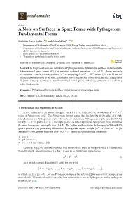 A Note on Surfaces in Space Forms with Pythagorean Fundamental Forms