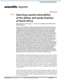 Alarming Coastal Vulnerability of the Deltaic and Sandy Beaches of North