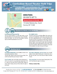 DIRECTIONS on DIRECTIONSHOW to GET to on HOW to GET to Queens College Colden Aud