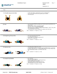 Exercises for Gluteus Medius Strengthening