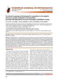Functional Responses and Intraspecific