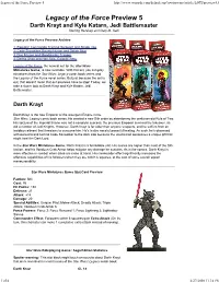 Legacy of the Force Preview 5