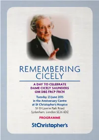 Remembering Cicely