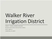 Robert C. Bryan, General Manager Walker River
