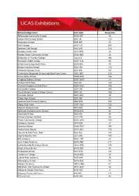 School/College Name Post Code Group Size