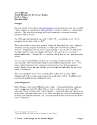 A Transit Grand Design for the Toronto Region Page 1 a Grand Design