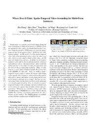 Arxiv:2001.06891V3 [Cs.CV] 24 Mar 2020 Grounding Dataset Vidstg Based on Video Relation Dataset Given an Untrimmed Video and a Declarative/Interrogative Vidor