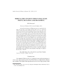 Dhruva the Ancient Indian Pole Star: Fixity, Rotation and Movement