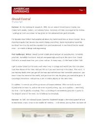 Grand Central Transcript