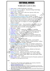 H Word List-2
