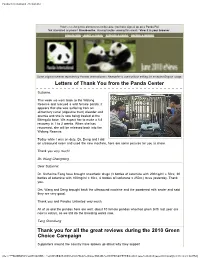 Pandas International Enewsletter