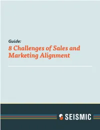 8 Challenges of Sales and Marketing Alignment Introduction