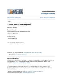 A Better Index of Body Adiposity