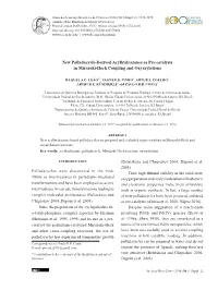 New Palladacycle-Derived Acylhydrazones As Pre-Catalysts in Mirozoki-Heck Coupling and Oxyarylations