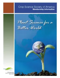 Plant Science for a Better World