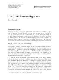 The Grand Riemann Hypothesis