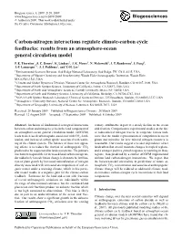Carbon-Nitrogen Interactions Regulate Climate-Carbon Cycle Feedbacks: Results from an Atmosphere-Ocean General Circulation Model