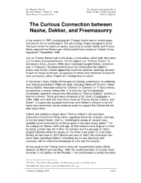 The Curious Connection Between Nashe, Dekker, and Freemasonry