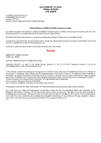 ANSWERED ON:27.03.2017 Inclusion in ST List Gavit Dr