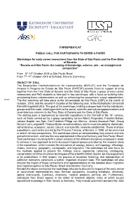Fapesp/Baylat Public Call for Participants to Enter A