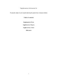 Supplementary Information for Table of Contents