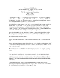 To Review the Advantages of Touch Screen Voting Systems, We Must First