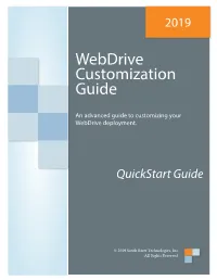 Webdrive Customization Guide