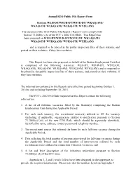 Annual EEO Public File Report Form
