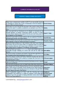 Current Affairs and Events
