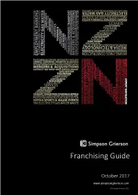 Franchising Guide
