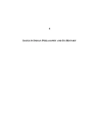 Issues in Indian Philosophy and Its History