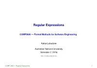 Regular Expressions and Grammars