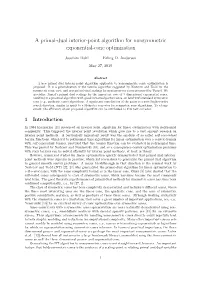A Primal-Dual Interior-Point Algorithm for Nonsymmetric Exponential-Cone Optimization