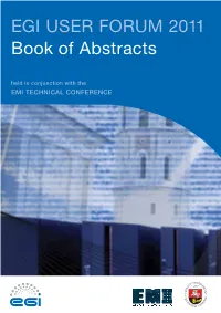EGI USER FORUM 2011 Book of Abstracts