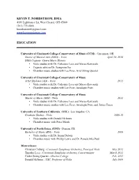 Kevin Nordstrom CV