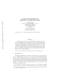 Nullification Writhe and Chirality of Alternating Links