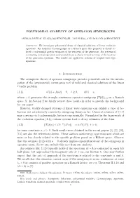 Polynomial Stability of Operator Semigroups