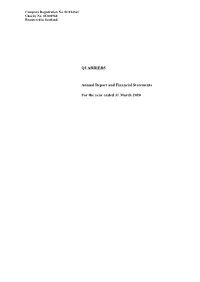Quarriers Annual Report and Financial Statements for the Year Ended 31 March 2020