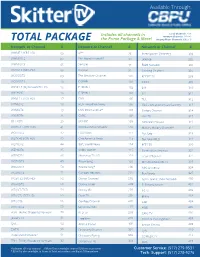 TOTAL PACKAGE Includes All Channels In