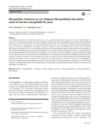 Digenea, Microphallidae) and Relative Merits of Two-Host Microphallid Life Cycles