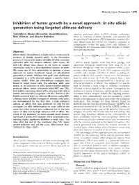 In Situ Allicin Generation Using Targeted Alliinase Delivery