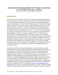 Integrated Management of Target Shooting Scoping Proposed Action 1
