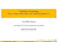 Invitation to Semantics
