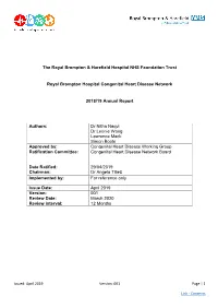 RBH-CHD Network Annual Report.Pdf