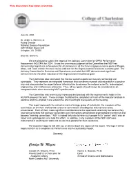 Report of the Advisory Committee for GPRA Performance Assessment (AC/GPA) for 2004