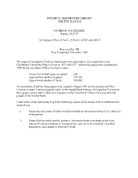 Scope & Content Note