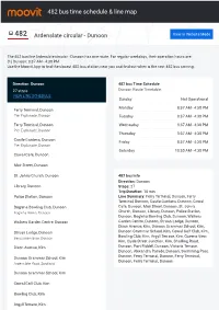 482 Bus Time Schedule & Line Route
