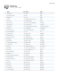 50Th B-Day Playlist