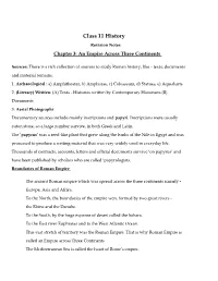 Class 11 History Revision Notes Chapter 3: an Empire Across Three Continents