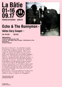 Echo & the Bunnymengb